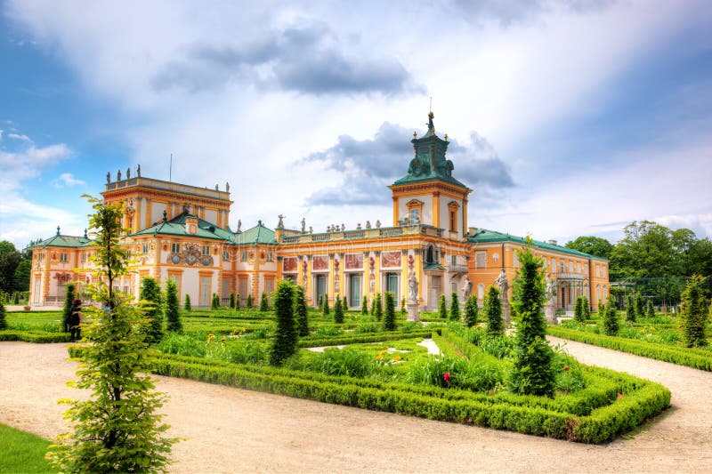 Wilanow Palace in Warsaw, Poland