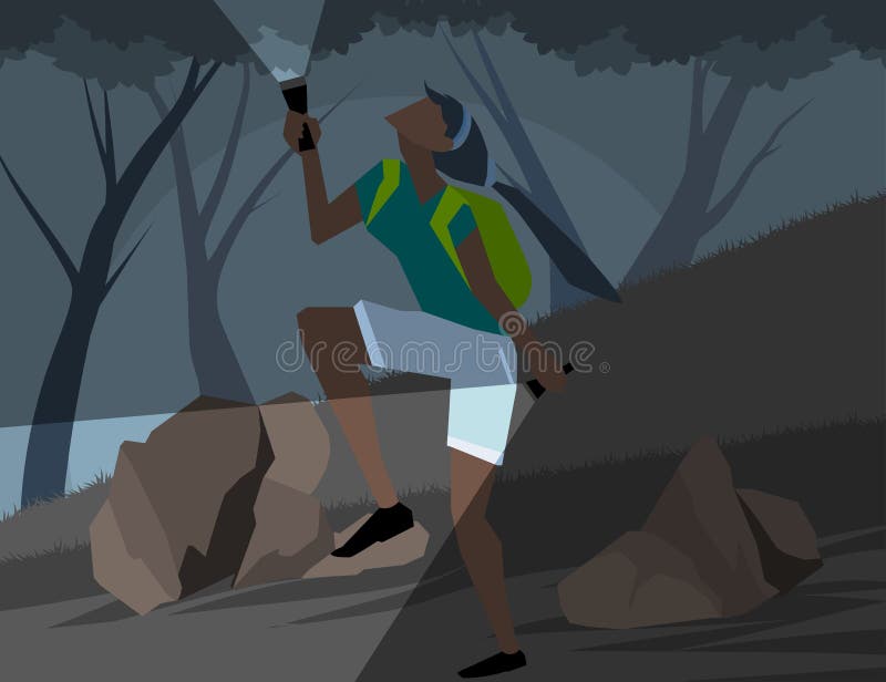 Wild adventure scene vector