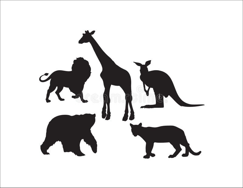 Wild Animals Collection stock illustration Wild Animals Collection stock illustration