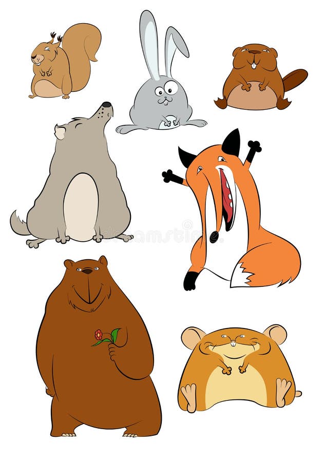 Wild cartoon animals