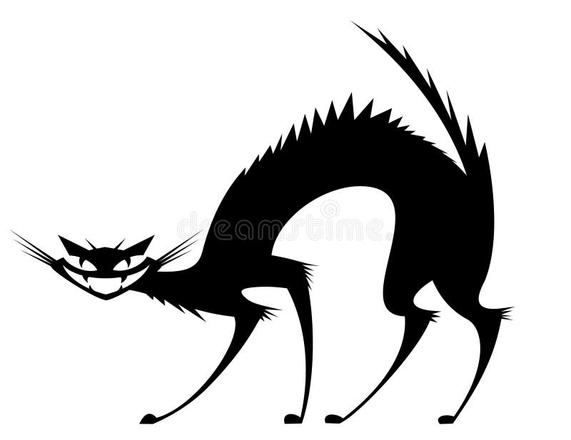 Wild cat stock illustration