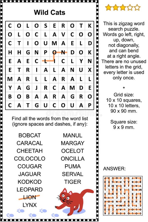 Nursery rhymes themed zigzag word search puzzle (suitable both for