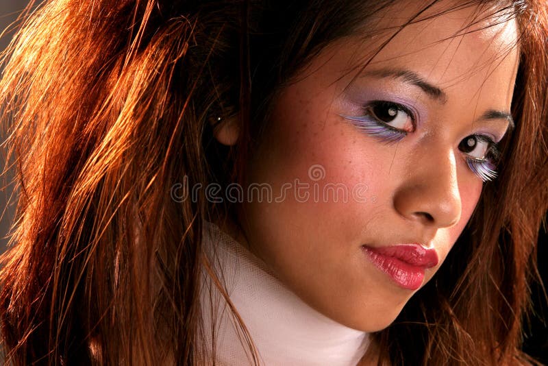 Wild haired asian landscape