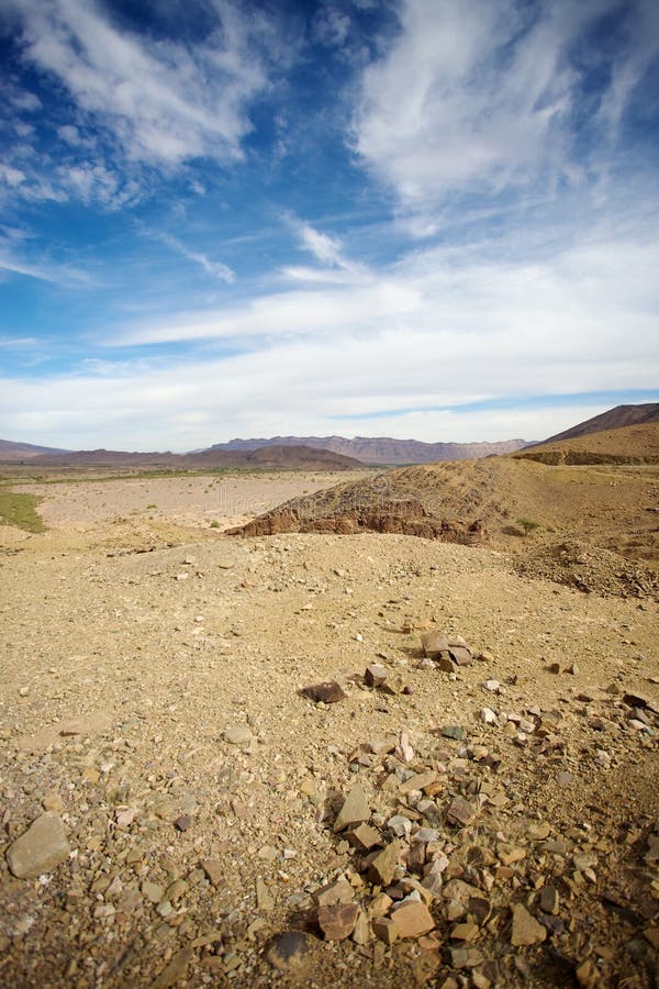 Wild landscape in Morocco stock image