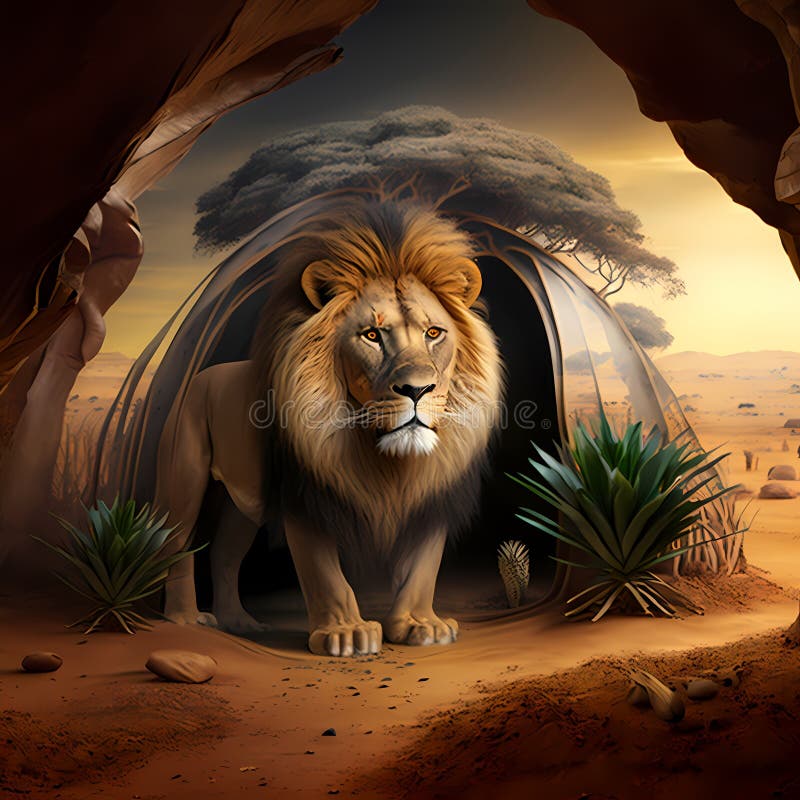 Lion Habitats Stock Illustrations 38 Lion Habitats Stock