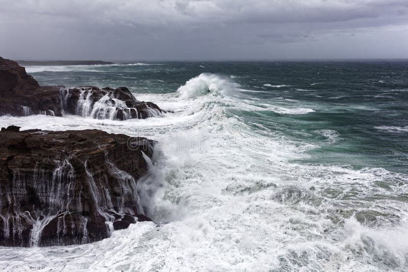 Wild sea at rocky coast royalty free stock image Wild sea at rocky coast royalty free stock image