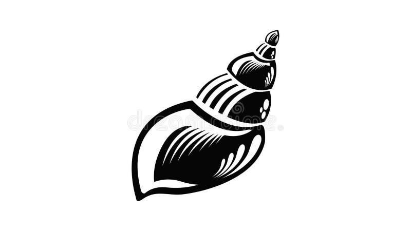 Wild shell icon animation royalty free illustration