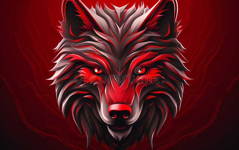 Red wolf logo Royalty Free Vector Image - VectorStock