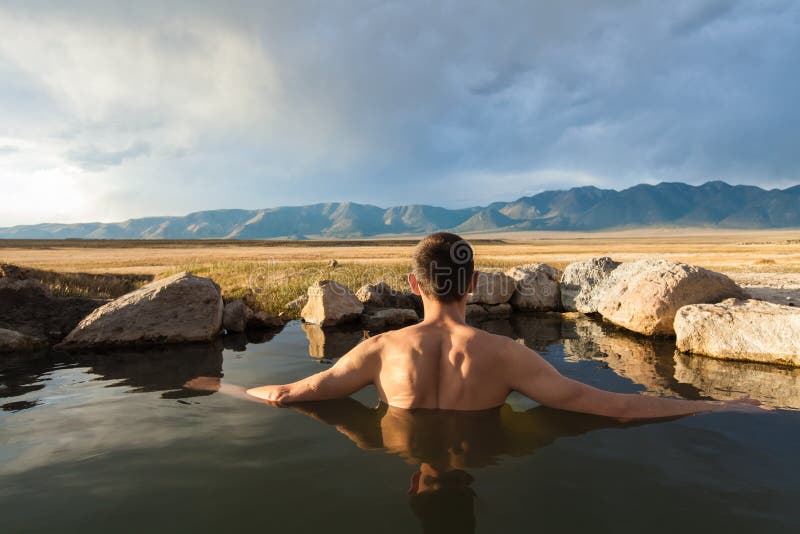 Wild Willy`s Hot Spring Near Mammoth Lakes, California, USA