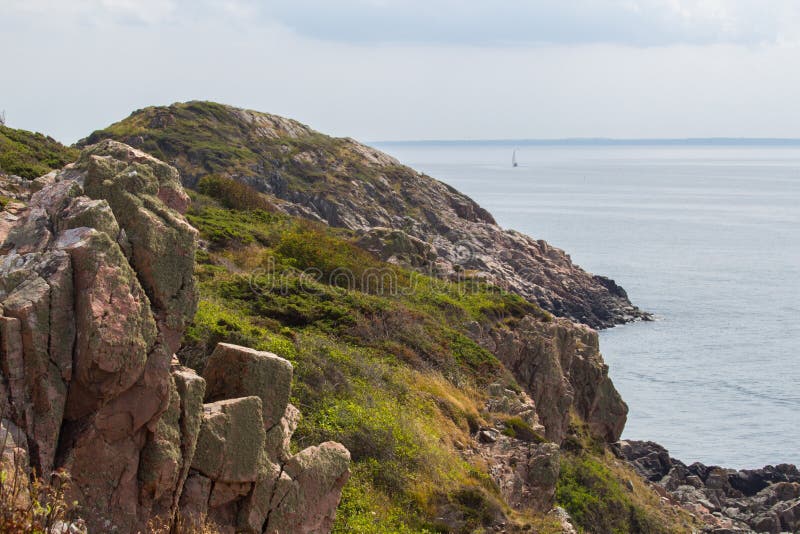 Wilde felsige Küste auf West-Schweden stockfotografie Wilde felsige Küste auf West-Schweden stockfotografie