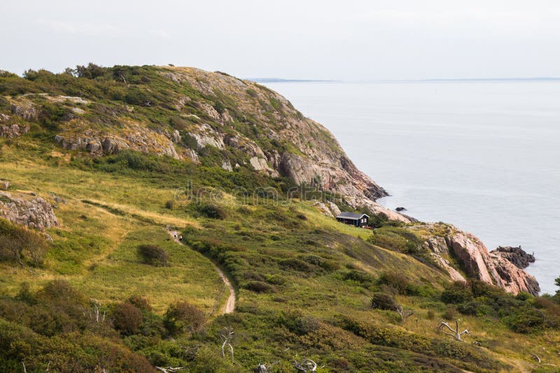 Wilde felsige Küste auf West-Schweden lizenzfreie stockbilder Wilde felsige Küste auf West-Schweden lizenzfreie stockbilder