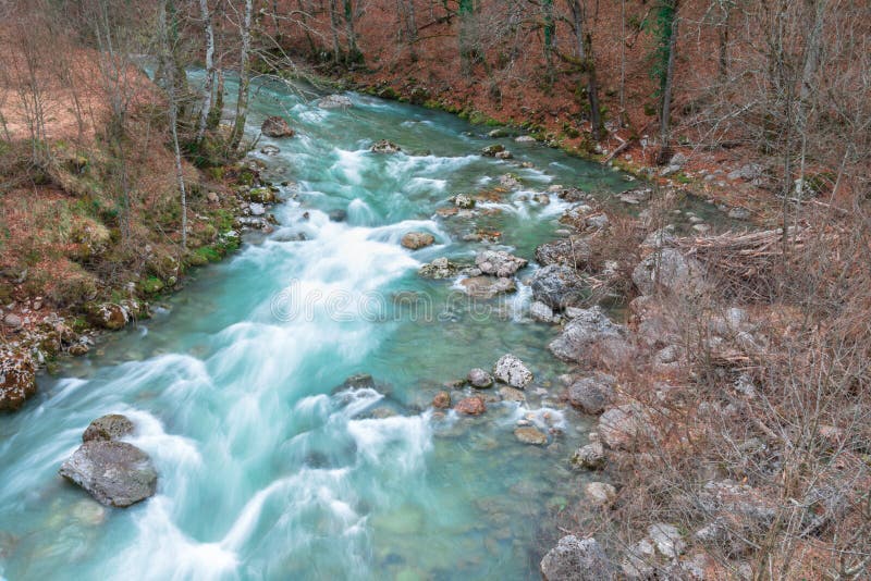 Wilde rivier en het gevoel van vrijheid stock afbeelding Wilde rivier en het gevoel van vrijheid stock afbeelding