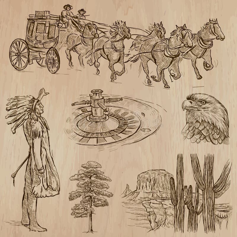 Bilder Wilder Westen: Zeichnen und Entdecken!