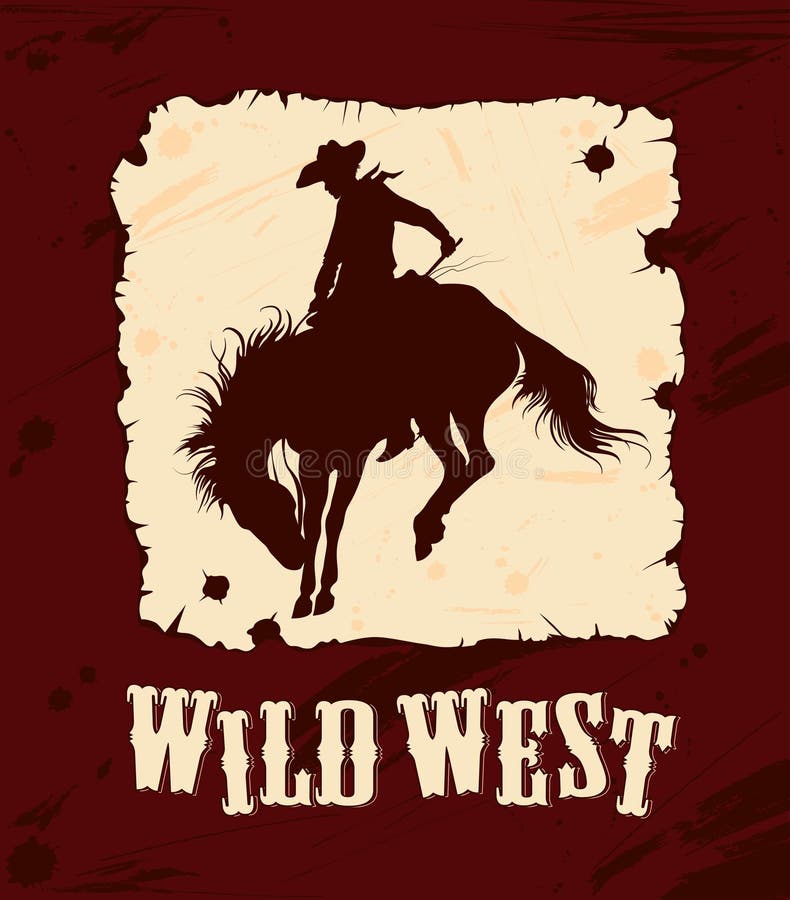 Wilder Westhintergrund lizenzfreie abbildung Wilder Westhintergrund lizenzfreie abbildung
