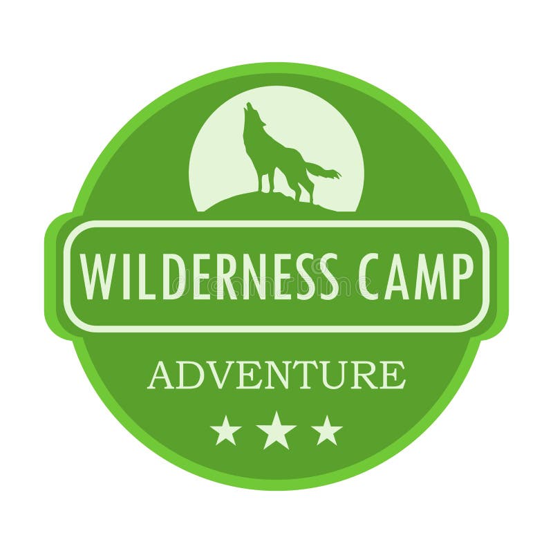 Wilderness camp illustration vector illustration Wilderness camp illustration vector illustration