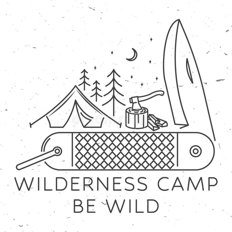 Camp Fire Line Art Collection Illustration Stock Illustrations – 223 ...