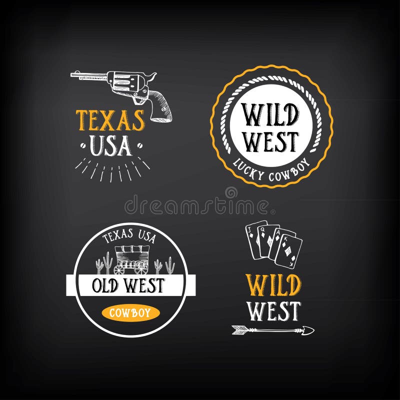 Wildes Westausweisdesign Weinlesewestelemente Vektor mit GR lizenzfreie abbildung Wildes Westausweisdesign Weinlesewestelemente Vektor mit GR lizenzfreie abbildung