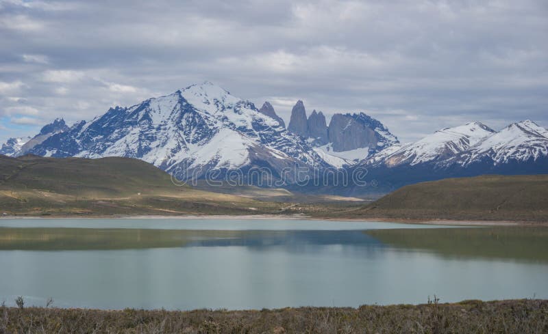Wildlife and Nature at Parque Torres del Paine, Chile, Patagonia. Waterfalls, hills and beautiful landscapes of Chile side of Patagonia and Los Andes stock images Wildlife and Nature at Parque Torres del Paine, Chile, Patagonia. Waterfalls, hills and beautiful landscapes of Chile side of Patagonia and Los Andes stock images