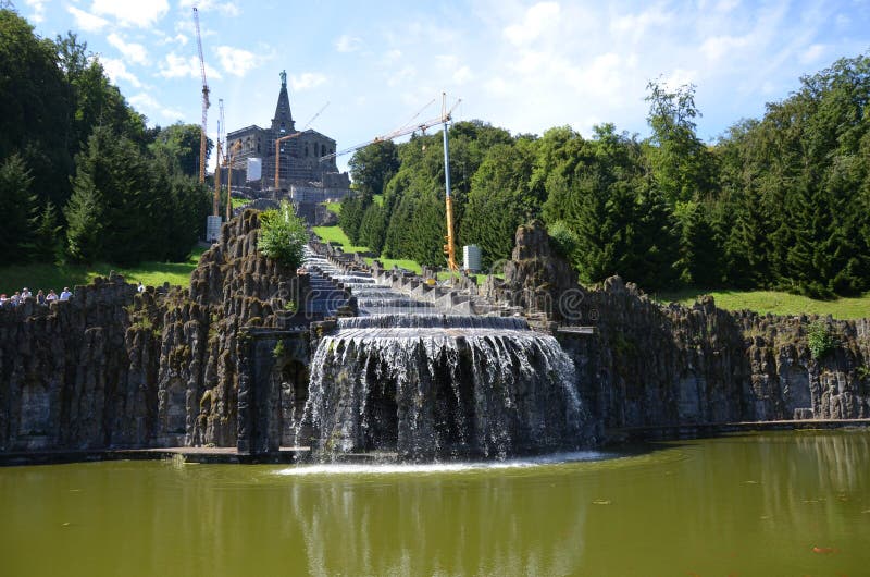 Wilhelmshoehe Castle Park in Kassel, Germany