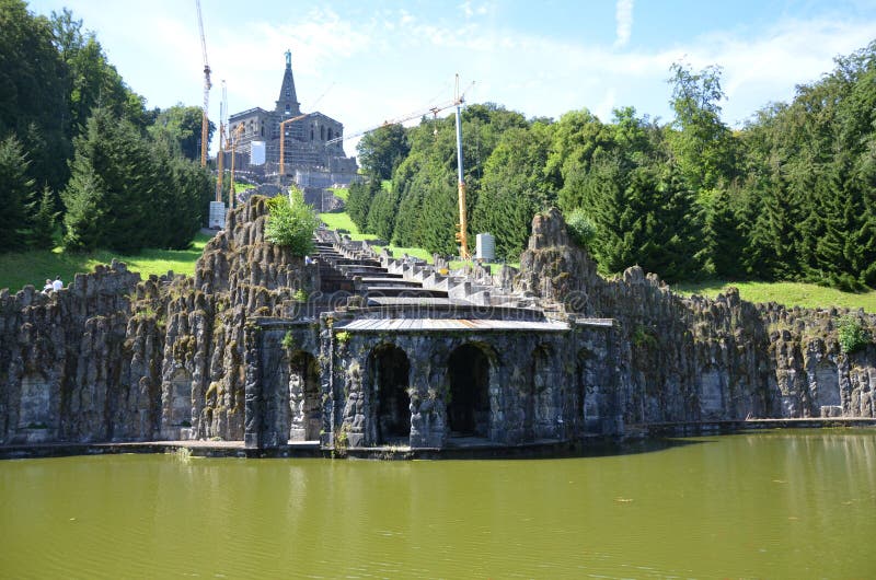 Wilhelmshoehe Castle Park in Kassel, Germany