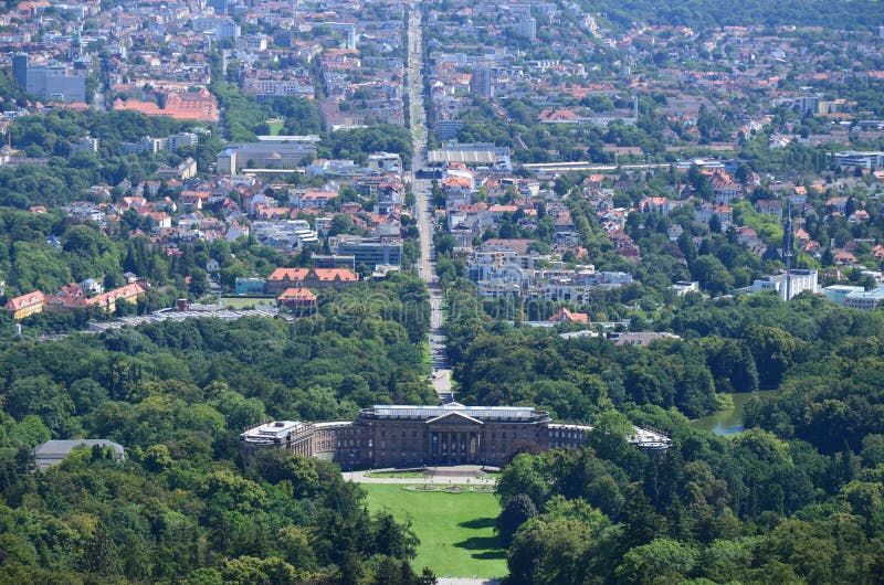 Wilhelmshoehe Castle Park in Kassel, Germany