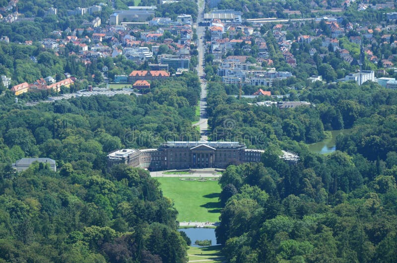 Wilhelmshoehe Castle Park in Kassel, Germany