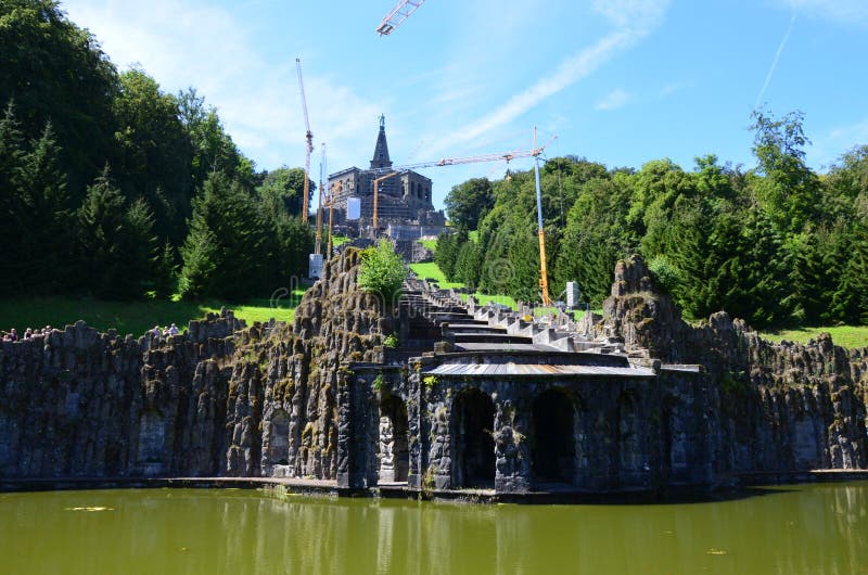 Wilhelmshoehe Castle Park in Kassel, Germany