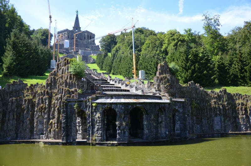 Wilhelmshoehe Castle Park in Kassel, Germany