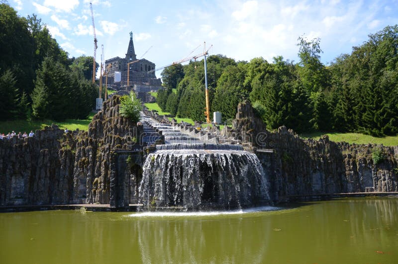 Wilhelmshoehe Castle Park in Kassel, Germany