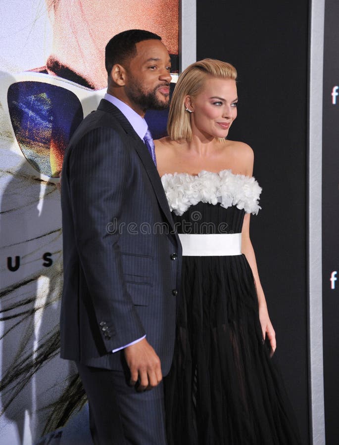 Will Smith et Margot Robbie photographie stock libre de droits Will Smith et Margot Robbie photographie stock libre de droits