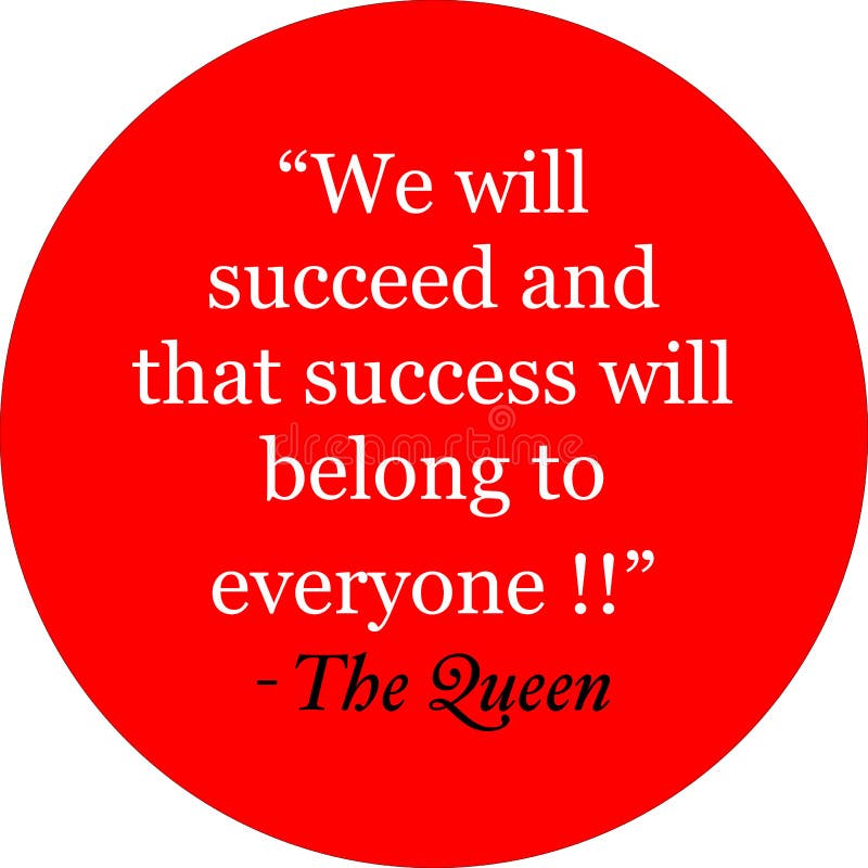 Inspirational quote by Queen stock photography Inspirational quote by Queen stock photography