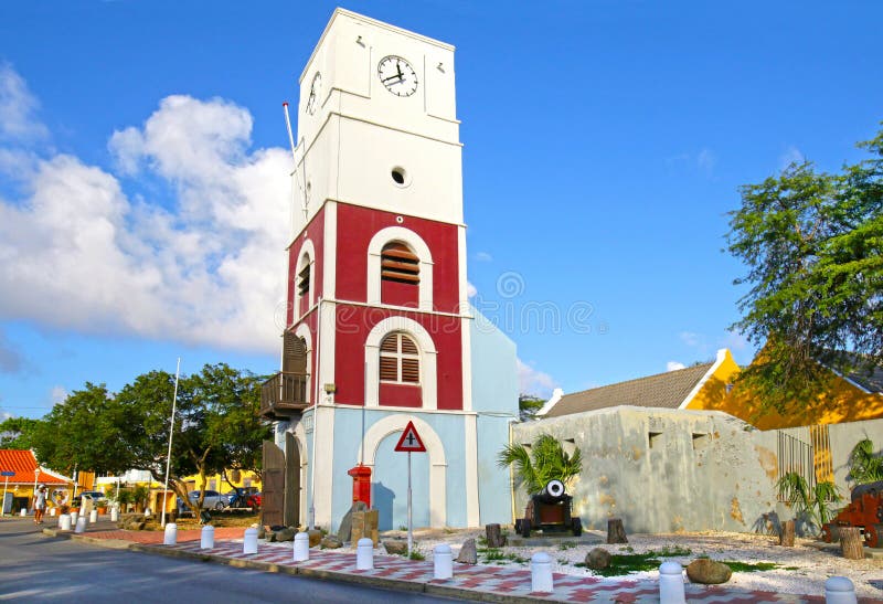 Willem III Tower at Fort Zouman. It was a military fortification at Oranjestad, Aruba. Built in 1798 by the Dutch army, it is the