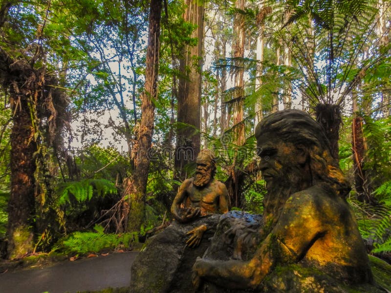 William Ricketts sculpture 11. Sculpture made by William Ricketts at William Ricketts Sanctuary, Mount Dandenong, Victoria, Australia stock image William Ricketts sculpture 11. Sculpture made by William Ricketts at William Ricketts Sanctuary, Mount Dandenong, Victoria, Australia stock image