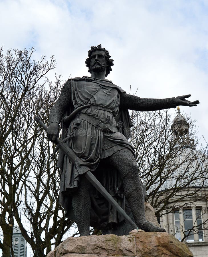 William Wallace Statue, Aberdeen, Scotland Stock Image Image of