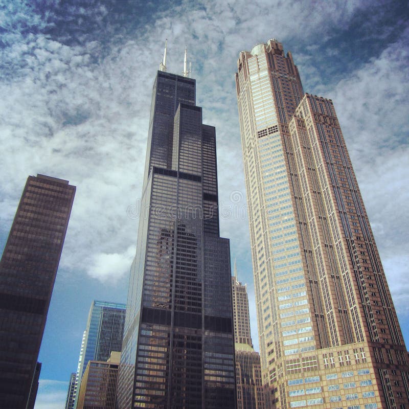 Willistoren in Chicago royalty-vrije stock afbeelding Willistoren in Chicago royalty-vrije stock afbeelding