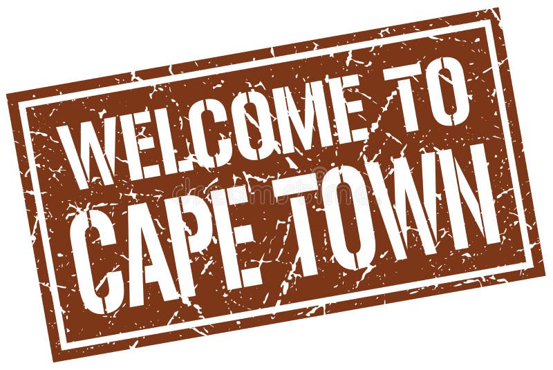 Willkommen nach Cape Town vektor abbildung Willkommen nach Cape Town vektor abbildung