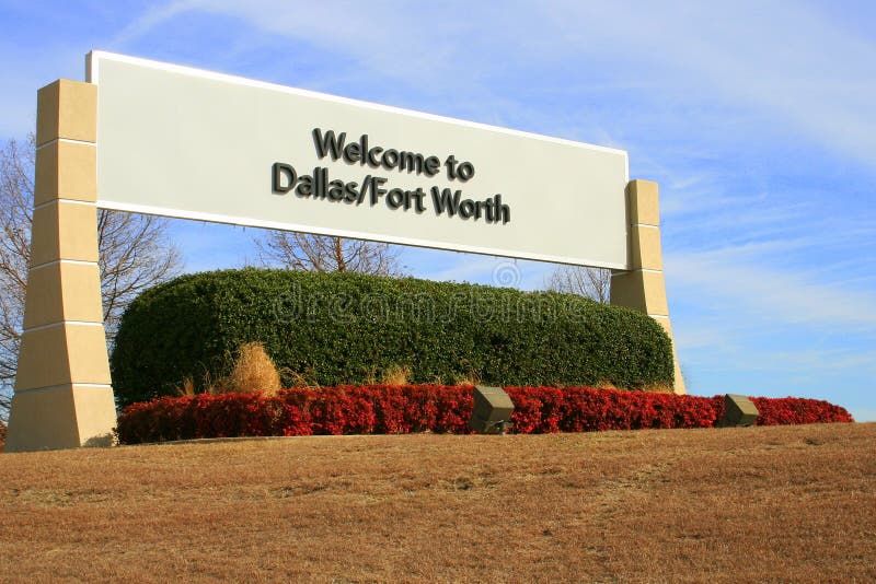 Willkommen nach Dallas stockbild. Bild von städtisch, stadt 449993