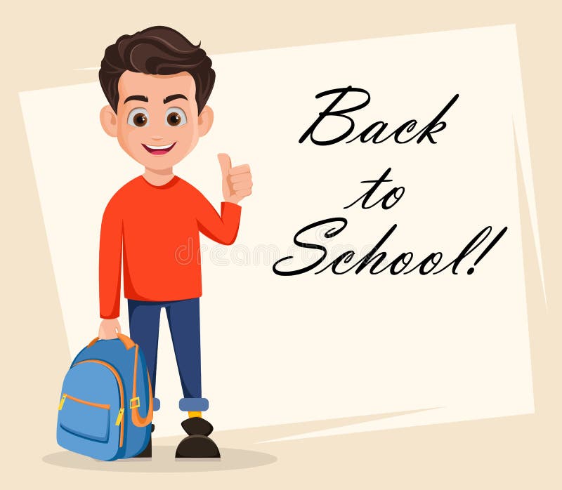 Willkommen zurück zu Schulgrußkarte vektor abbildung Willkommen zurück zu Schulgrußkarte vektor abbildung