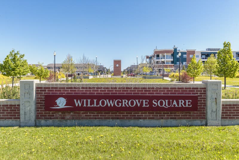 Willowgrove Square in Saskatoon, Canada Stock Photo Image of grass