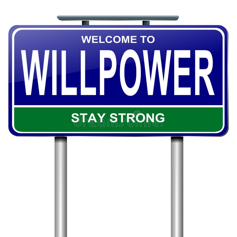 Willpower concept.