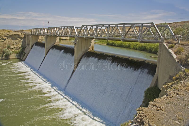 Willwood Irrigation Diversion Dam Royalty Free Stock Photography