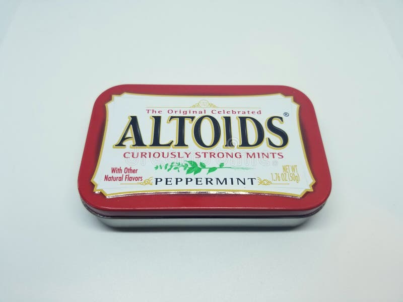 Box of Altoids peppermint editorial stock photo. Image of brand - 96145733