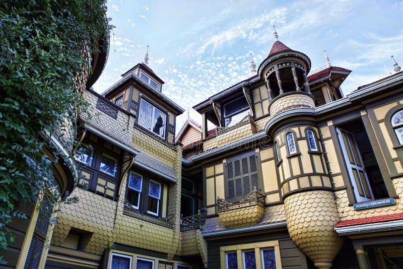 The Winchester Mystery House - the house number 525 on Winchester Boulevard in San Jose, California, USA, is now an extravagant tourist attraction.