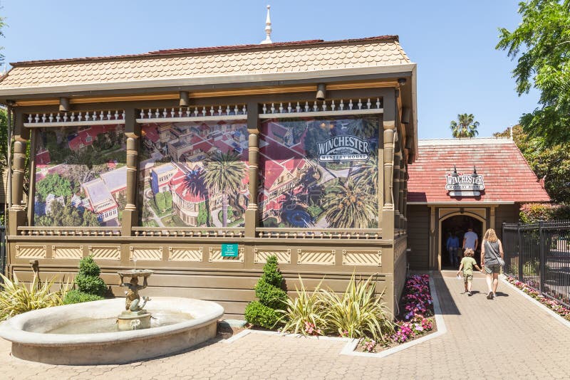 The Winchester Mystery House - the house number 525 on Winchester Boulevard in San Jose, California, USA, is now an extravagant tourist attraction. The Winchester Mystery House - the house number 525 on Winchester Boulevard in San Jose, California, USA, is now an extravagant tourist attraction.