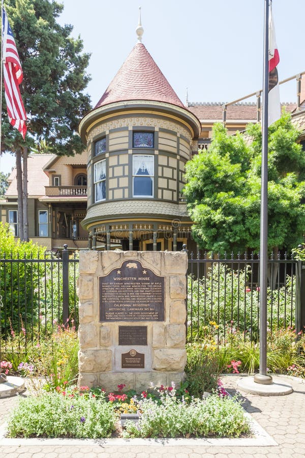 The Winchester Mystery House - the house number 525 on Winchester Boulevard in San Jose, California, USA, is now an extravagant tourist attraction. The Winchester Mystery House - the house number 525 on Winchester Boulevard in San Jose, California, USA, is now an extravagant tourist attraction.