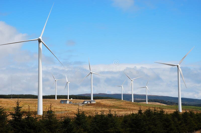 Wind Farm. Tangy wind farm, Argyll Scotland stock photo