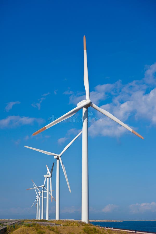 Wind farm stock photography