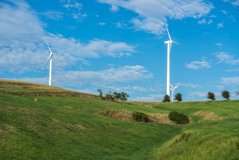 Wind farm in Germany stock image. Image of germany, electricity 193372343