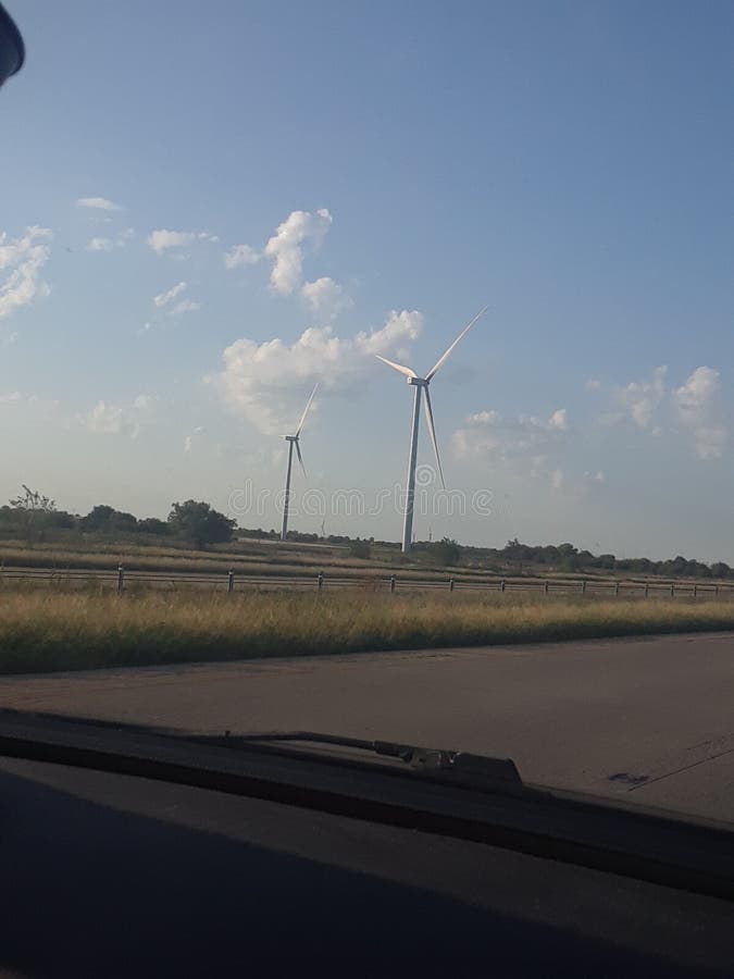 Wind farm Oklahoma stock photo. Image of renewable, oklahoma 159785286