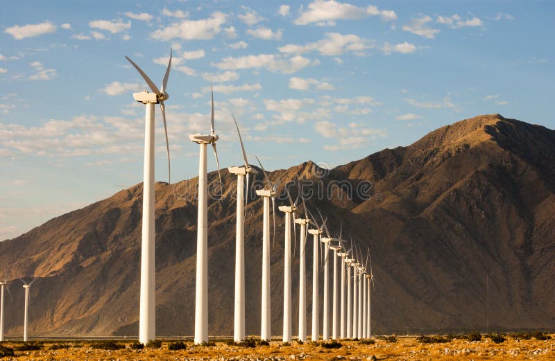 Wind Generators in the California Desert. Wind Generators in the California Desert